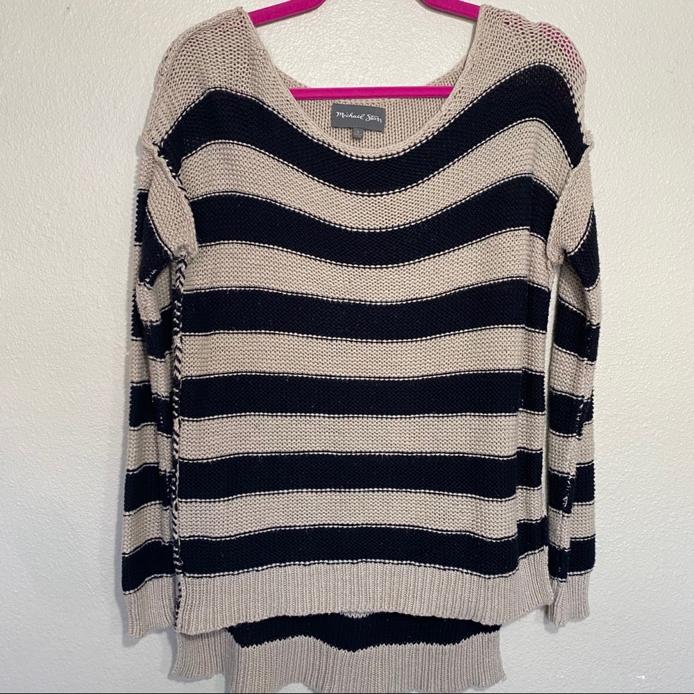 Michael Stars striped knit pullover sweater